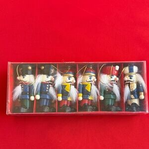 Set of Six Nutcracker Ornaments